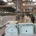 Fireclay farm sink factory 3