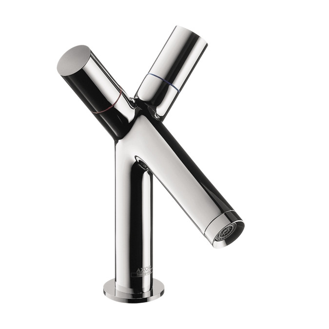 AXOR 10030001 Axor Starck Single Hole Faucet in Chrome with Knob Handles