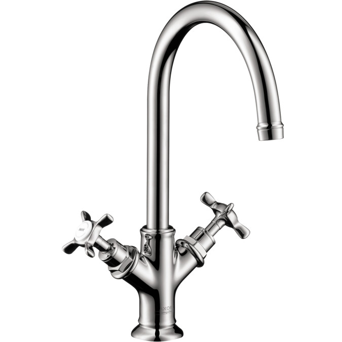 AXOR 16506001 Montreux Single Hole Faucet with Cross Handle in Chrome
