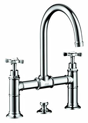 AXOR 16510001 Montreux Widespread Faucet with Cross Handle in Chrome