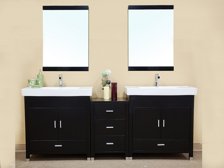 Bellaterra Home 203107-D 80.7 Inch Double Vanity - Mirror Sold Separately