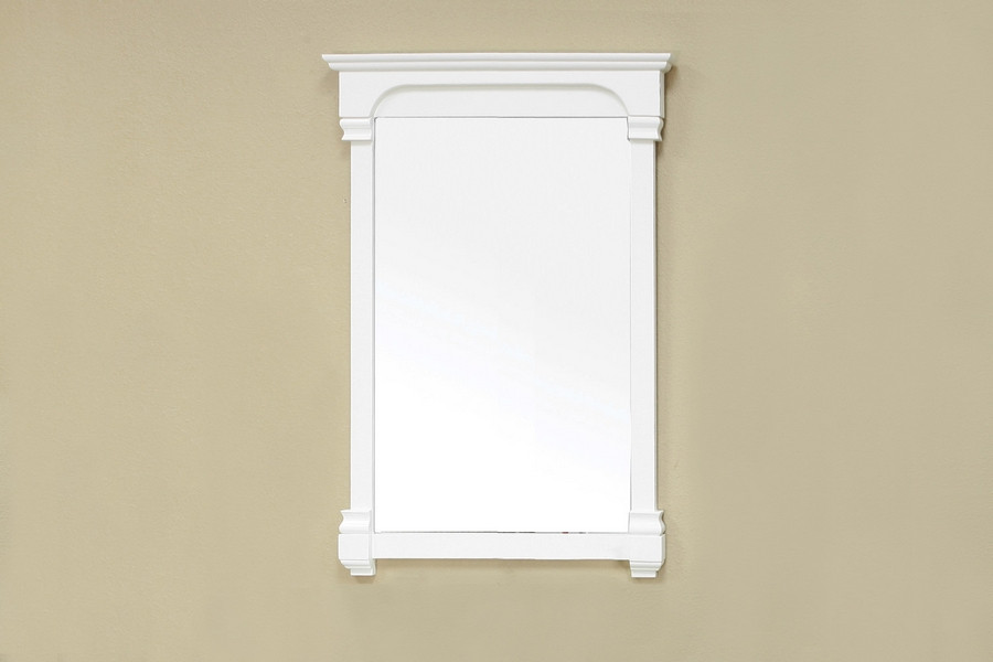 Bellaterra Home 205024-MIRROR-CR 24 Inch Cream White Wood Frame Mirror