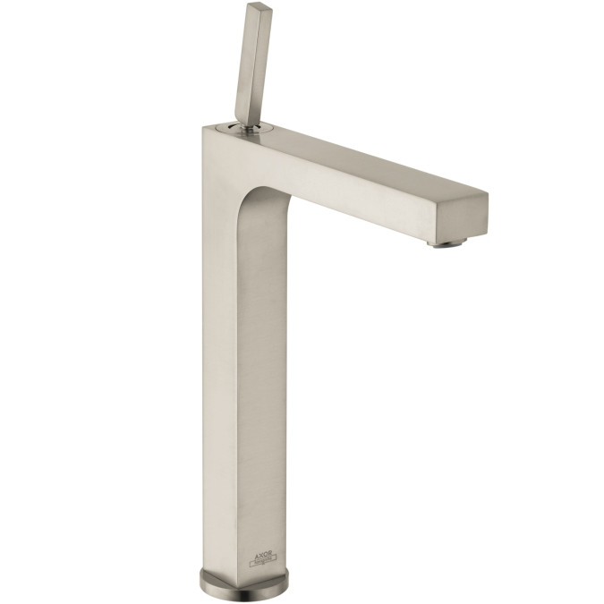 AXOR 39020821 Brushed Nickel Faucet with Lever Handle Includes Pop-Up Drain