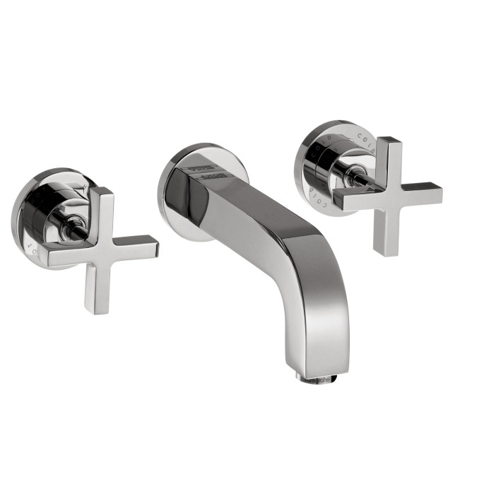 AXOR 39143001 Citterio Wall Mounted Faucet with Cross Handle in Chrome