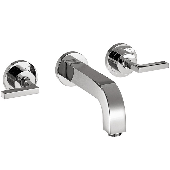 AXOR 39147001 Citterio Wall Mounted Faucet with Lever Handle in Chrome