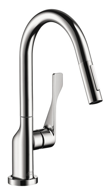 AXOR 39836001 Prep Single-Handle Pull-Down Sprayer Kitchen Faucet in Chrome