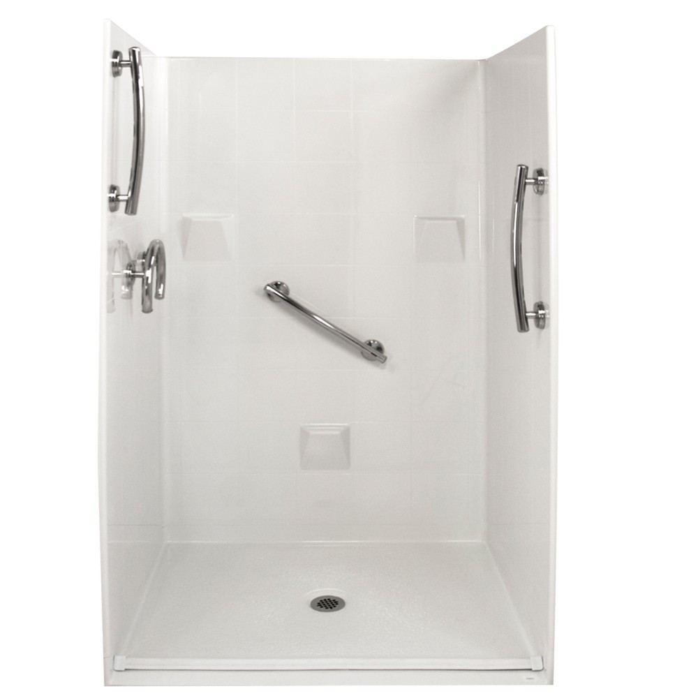 Ella's Bubbles 4836 BF 4P .875 C-WH FRDM Barrier Free Roll In Shower System