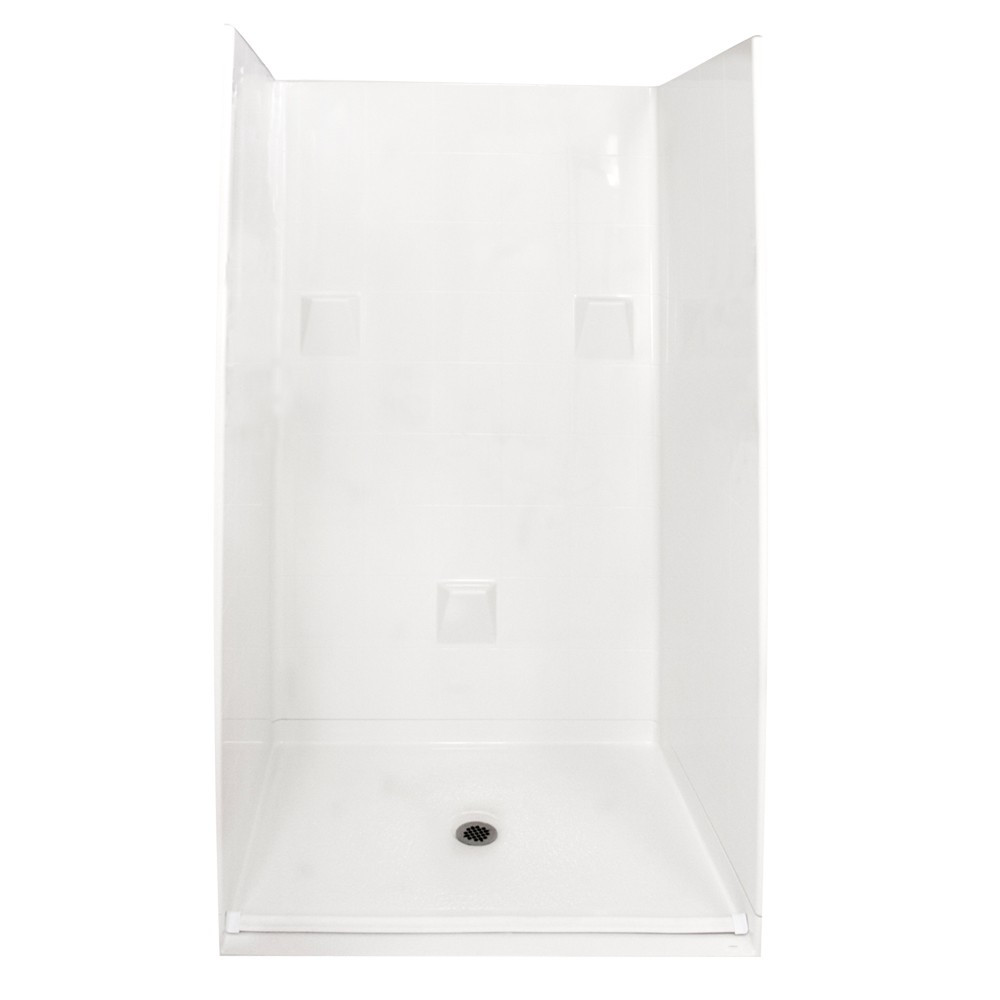 Ella's Bubbles 4836 BF 4P .875 C-WH STD Barrier Free Roll In Shower System