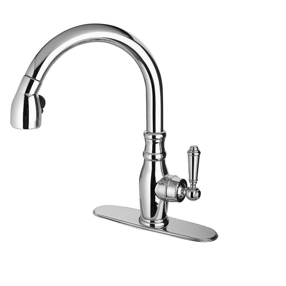 Latoscana US..591ANT Old-Fashioned Single Handle Pull-Down Spray Kitchen Faucet
