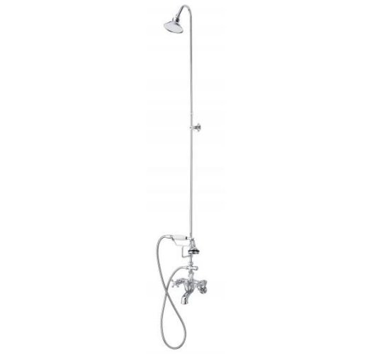 Cheviot 5160-CH Chrome Bathtub Filler & Overhead Shower with Hand Shower