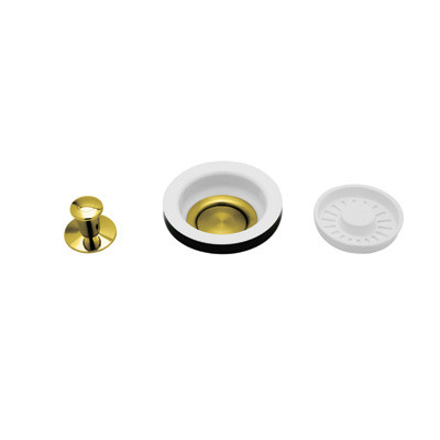 Rohl 739IB Brass Construction Strainer Baskets With Remote Pop-up Controls in Inca Brass