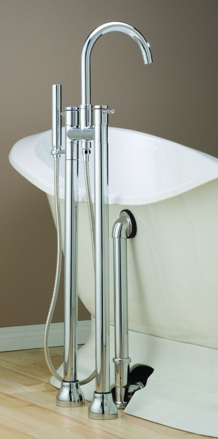 Cheviot 7565 Contemporary Free Standing Bathtub Filler with Hand Shower