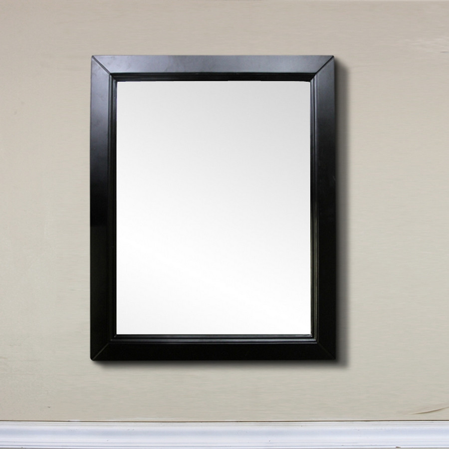 Bellaterra Home 7610-M-ES 30 Inch espresso Rectangle Wood Frame Bath Mirror