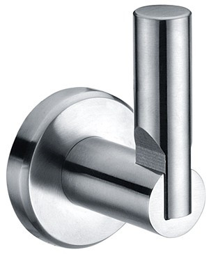 Dawn 94010040S Stainless Steel Round Robe Hook in Polished Satin Nickel