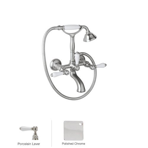 Rohl A1401LPAPC Country Bath Exposed Tub Set Shower Mixer In Polished Chrome 