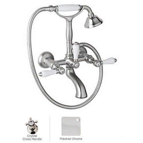 Rohl A1401XCAPC Country Bath Exposed Tub Set Shower Mixer In Polished Chrome 