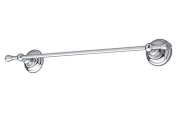 Rohl A1483CAPC Country Bath 12" Single Towel Bar Rail In Polished Chrome with Crystal Accents