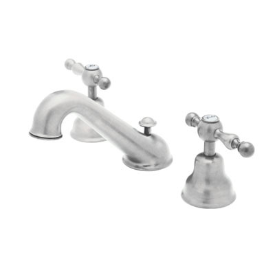 Rohl AC102L-APC-2 3-Hole  Widespread Faucet With Two Metal Lever Handles