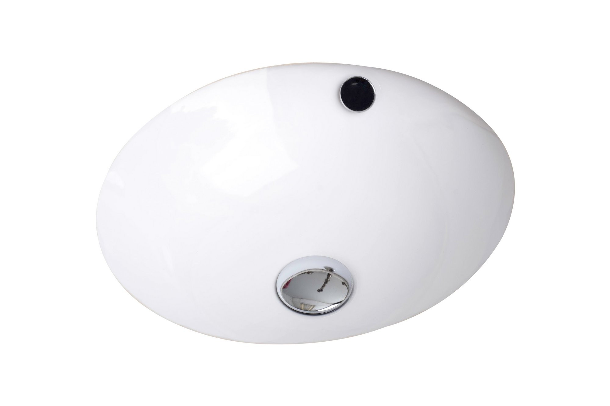 American Imagination AI-260 Round Undermount Sink in White Color