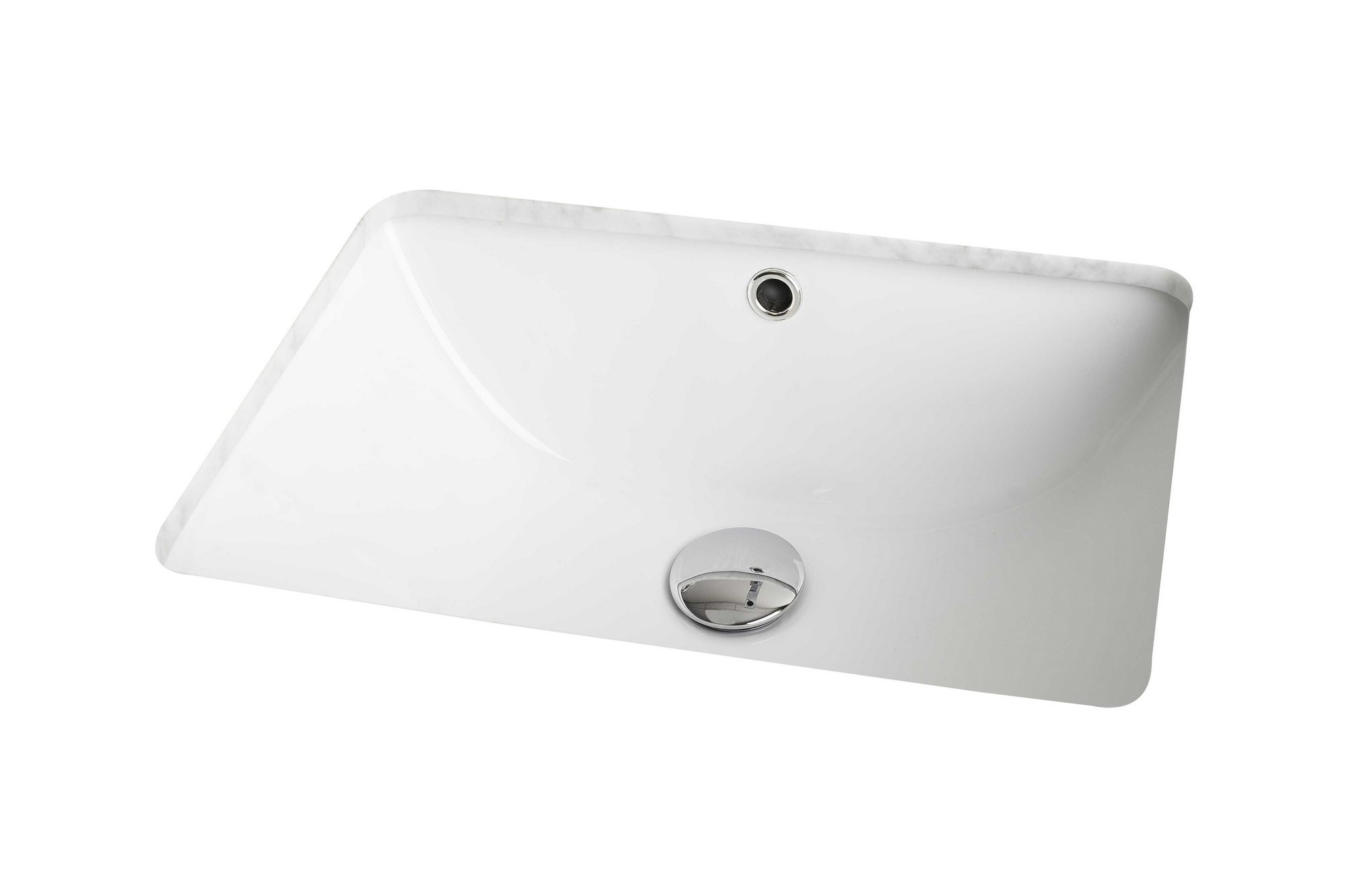 American Imagination AI-536 Certified Rectangle Undermount Sink in White