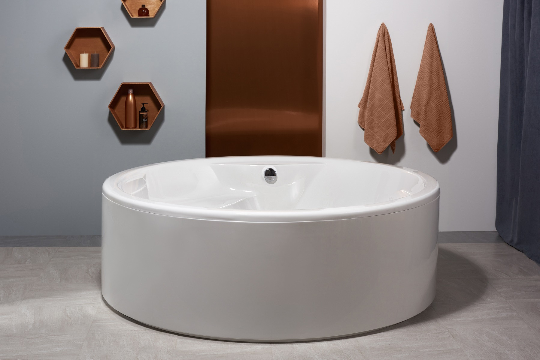 Aquatica Allegra-Wht Freestanding Lucite Acrylic Bathtub in White