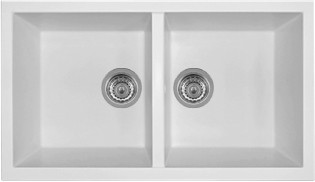 Latoscana AM8620ST Undermount Double Bowl Granite Kitchen Sink