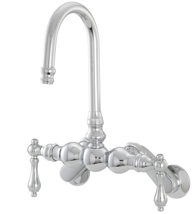 Bathtub Wall Mount Faucet In Polished Chrome
