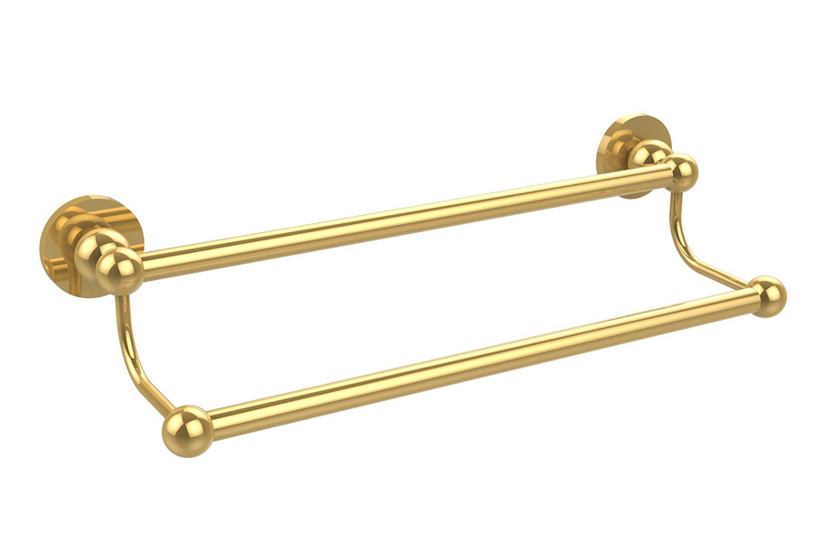 Allied Brass BL-72-36-PB 36 Inch Double Towel Bar in Polished Brass