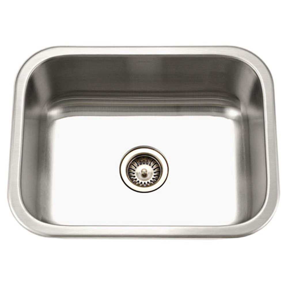 Houzer MS-2309-1 Medallion Classic Series Undermount Stainless Steel Single Bowl Kitchen Sink