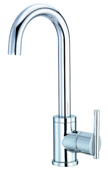 Danze D150558 Parma™ Chrome Single Lever Handle Bar Faucet With Gooseneck Spout