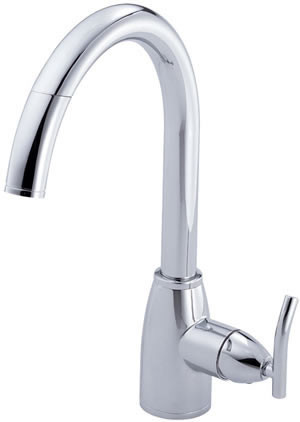 Danze D454754CH Kitchen Faucet Single Handle Pull-Down Spray In Polished Chrome