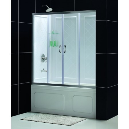 Dreamline DL-6995-..CL Visions 56 to 60" Sliding Tub Door and Backwall Kit