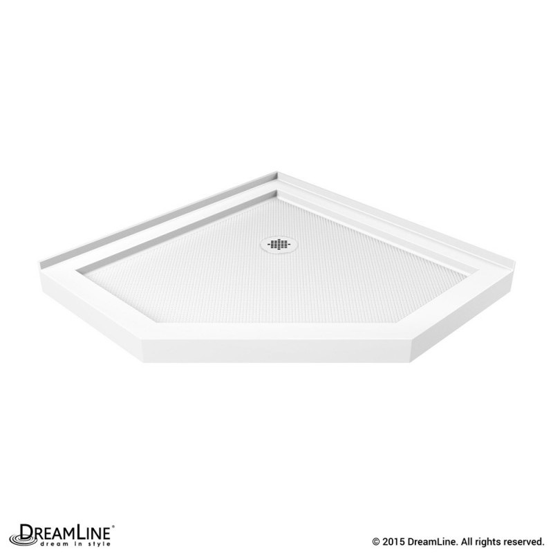 DreamLine DLT-2040400 SlimLine 40 Inch by 40 Inch Neo-Angle Shower Floor In White