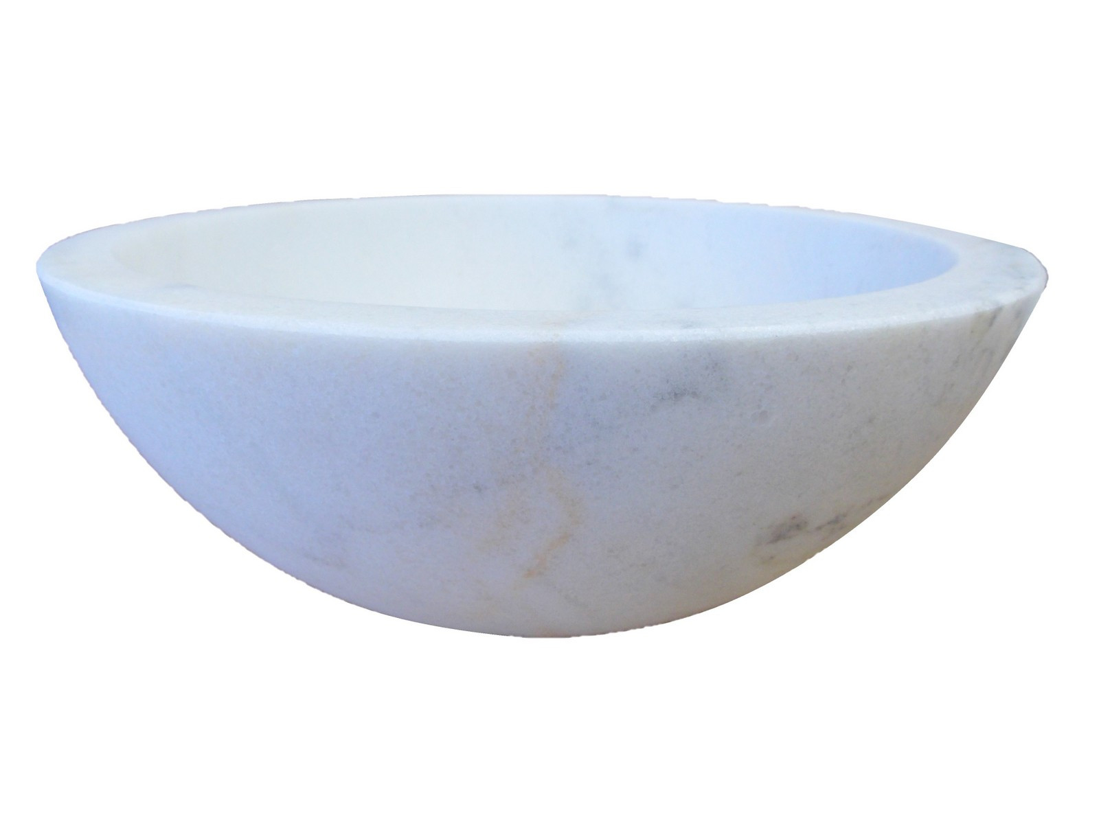 Eden Bath EB_S003GW-H Small Vessel Sink Bowl - Honed White Marble