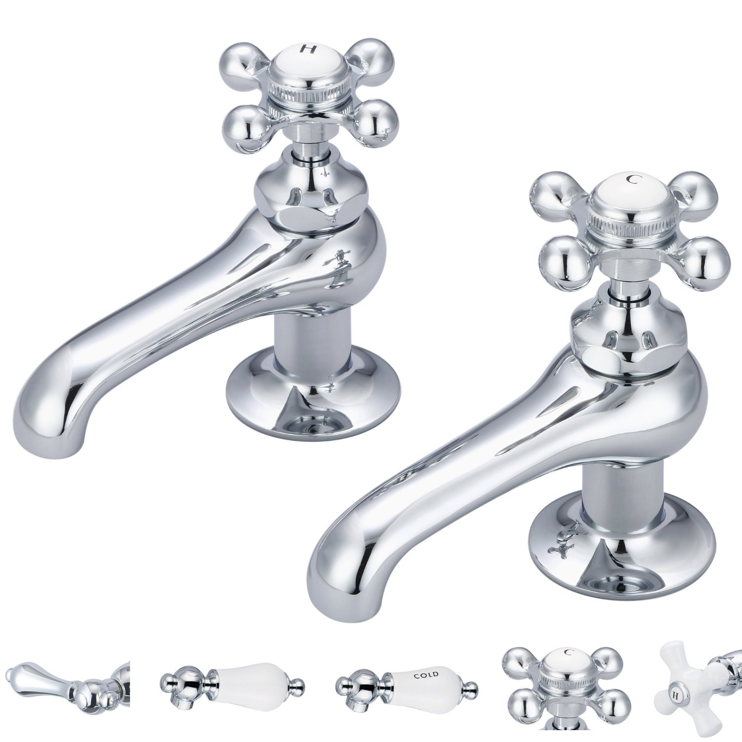 Water Creation F1-0003-01-AX Widespread Bathroom Faucet in Polished Chrome