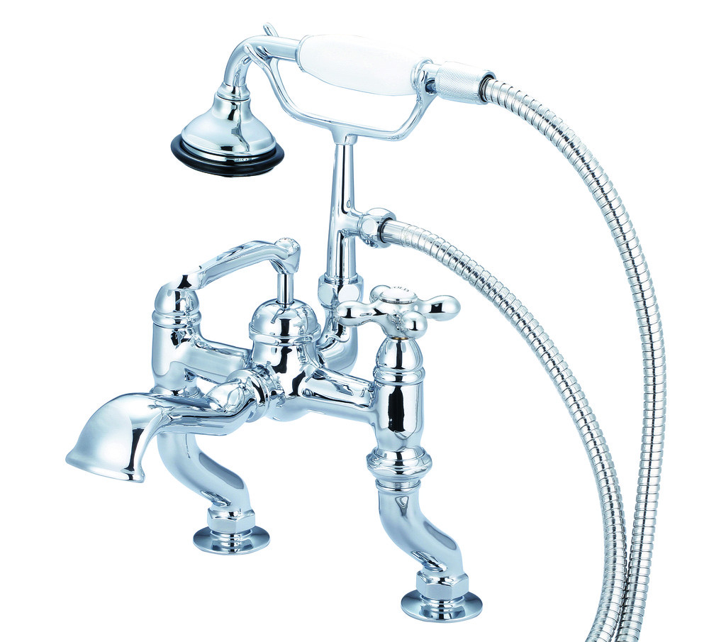 Water Creation F6-0004-01-AX Chrome Adjustable Center Bath Tub Faucet