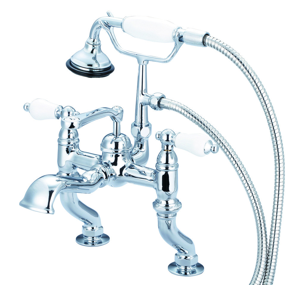 Water Creation F6-0004-01-PL Chrome Adjustable Center Bath Tub Faucet