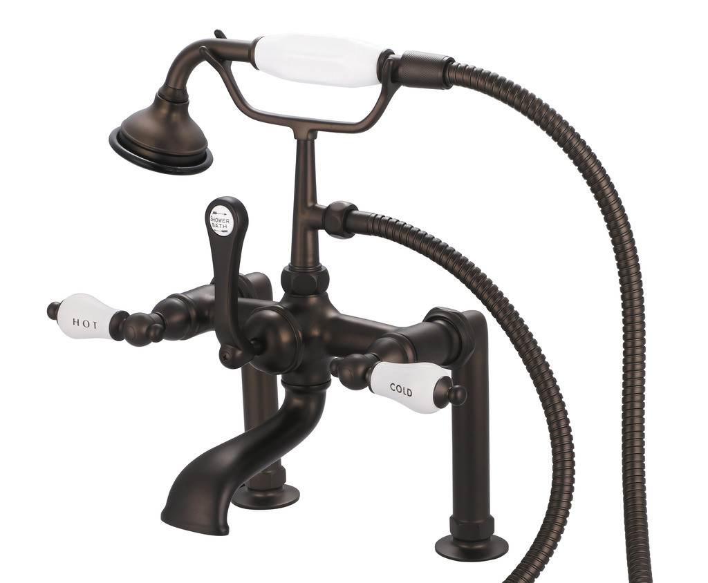 Water Creation F6-0006-03-CL Oil Rubbed Bronze Tub Faucet For Bathroom