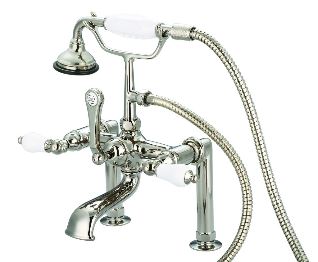 Water Creation F6-0006-05-PL Deck Mount Tub Faucet Polished Nickel Finished