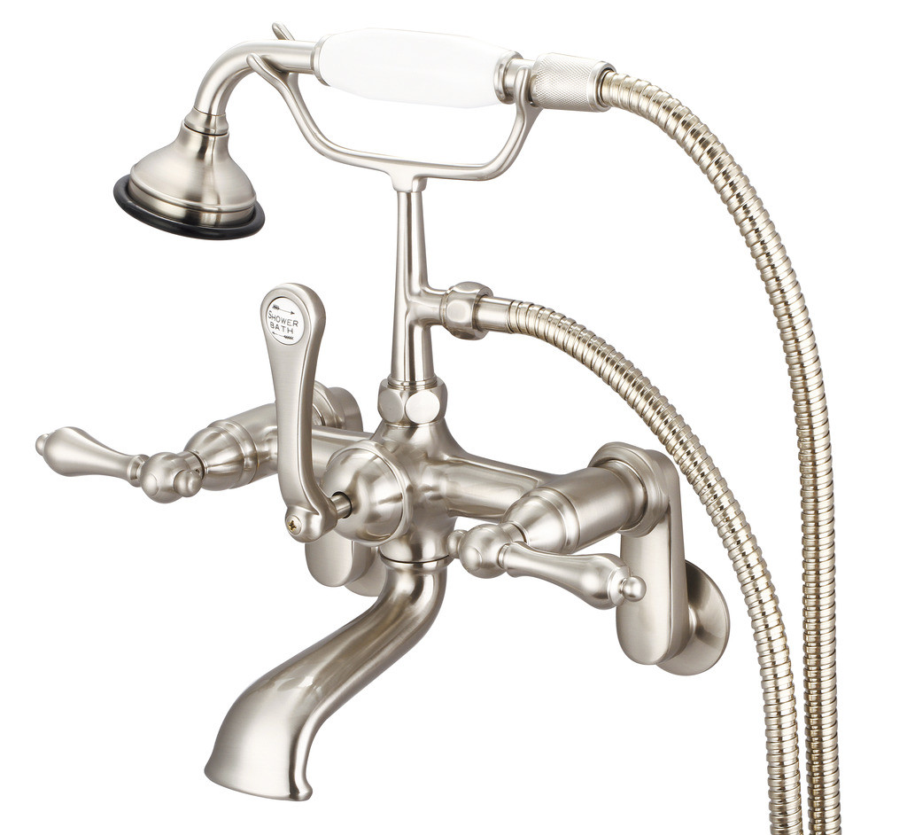Water Creation F6-0009-02-AL Brushed Nickel with Lever Handle