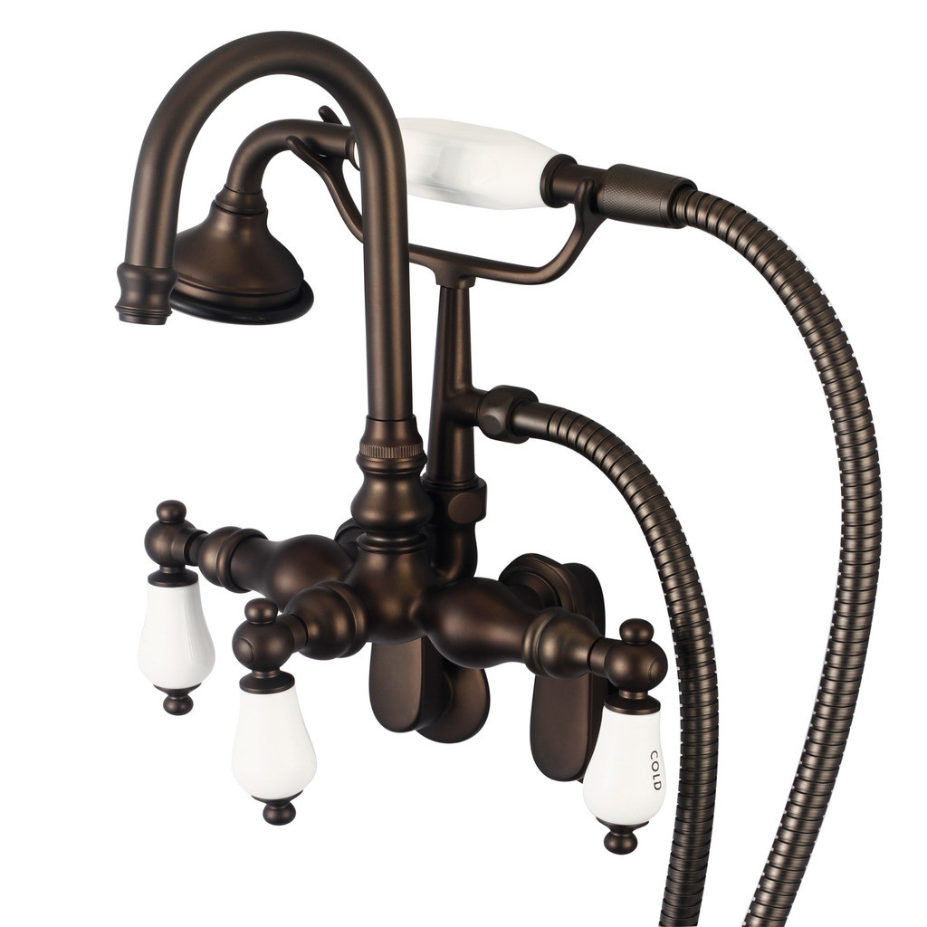 Water Creation F6-0011-03-CL Oil Rubbed Bronze Tub Faucet For Bathroom