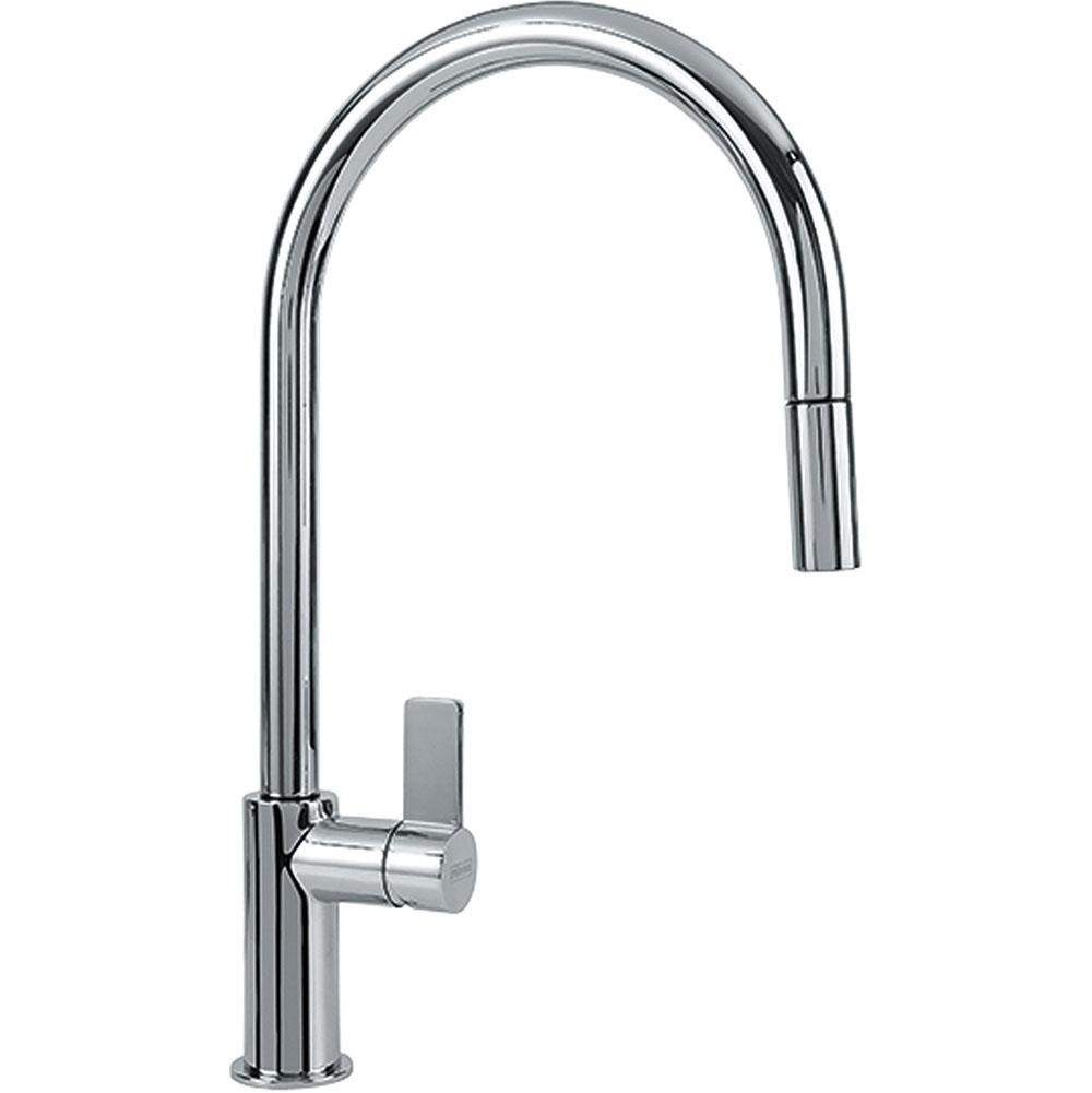 Franke FF3100 Ambient Lever Handle Kitchen Faucet in Polished Chrome with Pull Down Spray