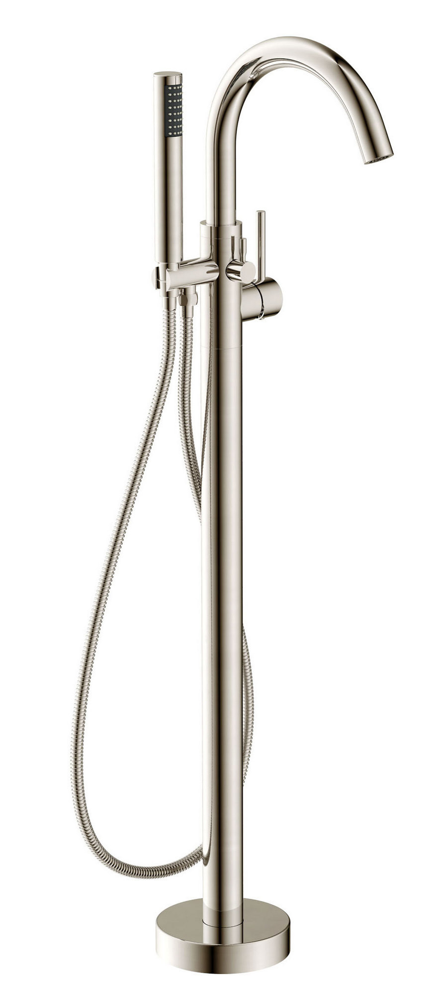 ANZZI FS-AZ0025BN Kros Series Tub Faucet with Hand Shower in Brushed Nickel