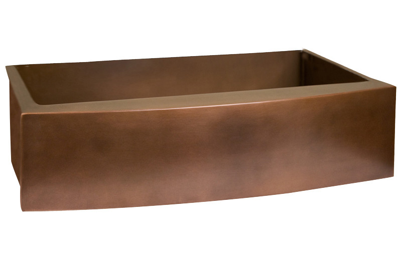 Barclay FSCSB3128-SAC Emelina 33” Curved Front Antique Copper Farmer Sink