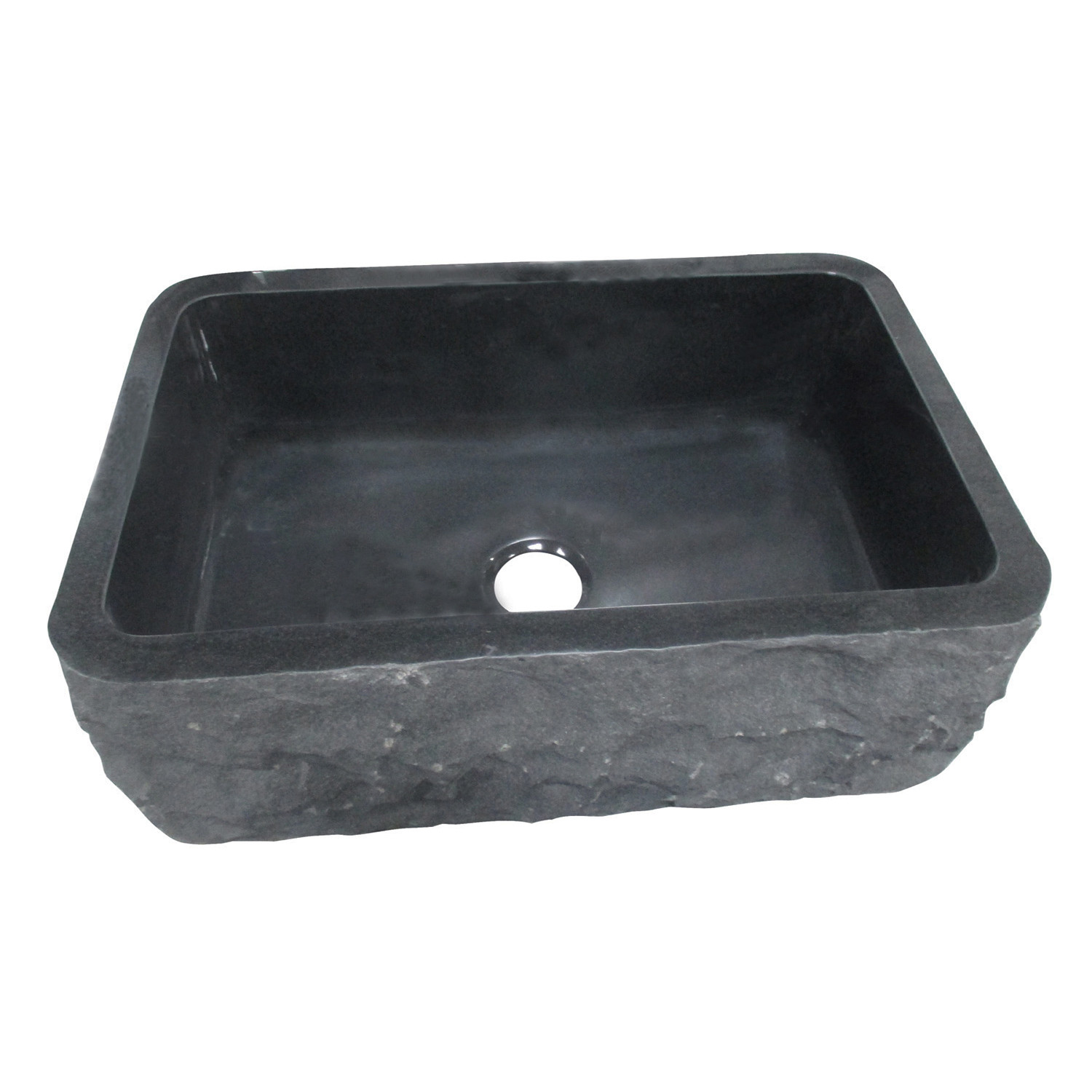 Barclay FSGSB4020 Birgitta 36” Polished Granite Single Bowl Farmer Sink
