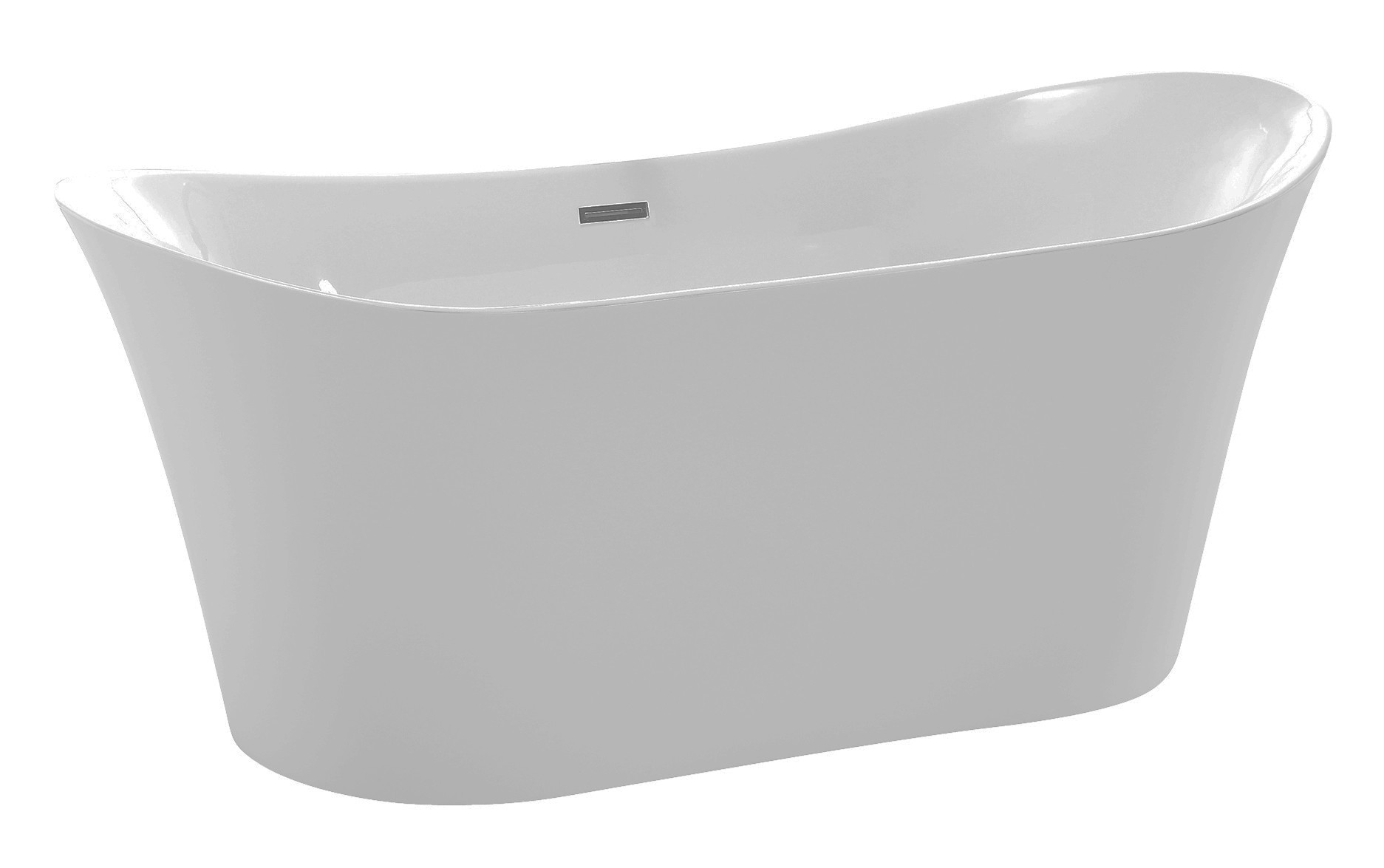 Anzzi FT-AZ096 Eft Series 5.58 ft. Freestanding Bathtub in White