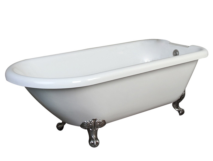 Acrylic Bathtub With No Faucet Holes Imperial Feet
