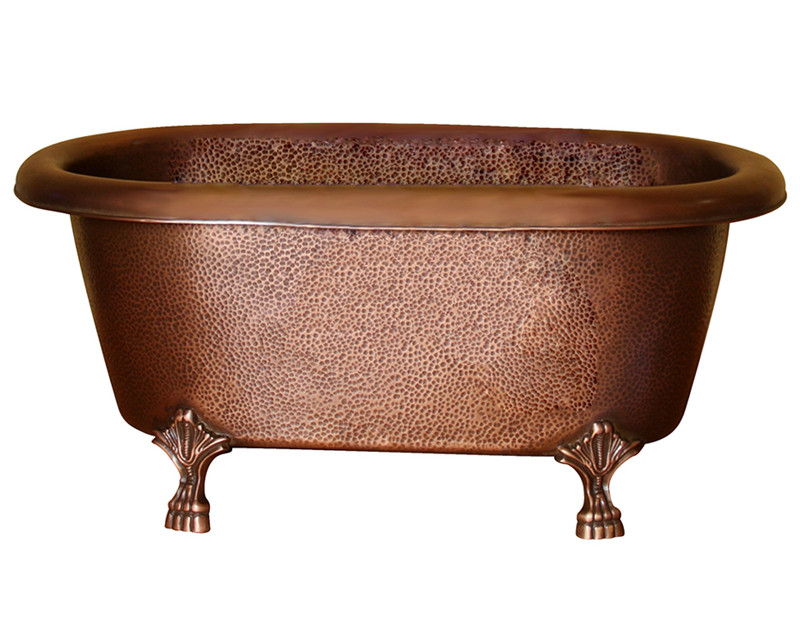 Barclay Picasso COTDRN31-AC-AC 32 Inch Copper Double Roll Top Bathtub