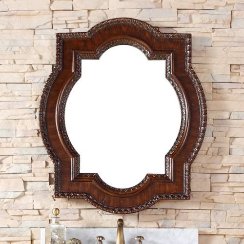 James Martin 160-M35-ACG Castilian 35" Wood Beveled Glass Bathroom Mirror
