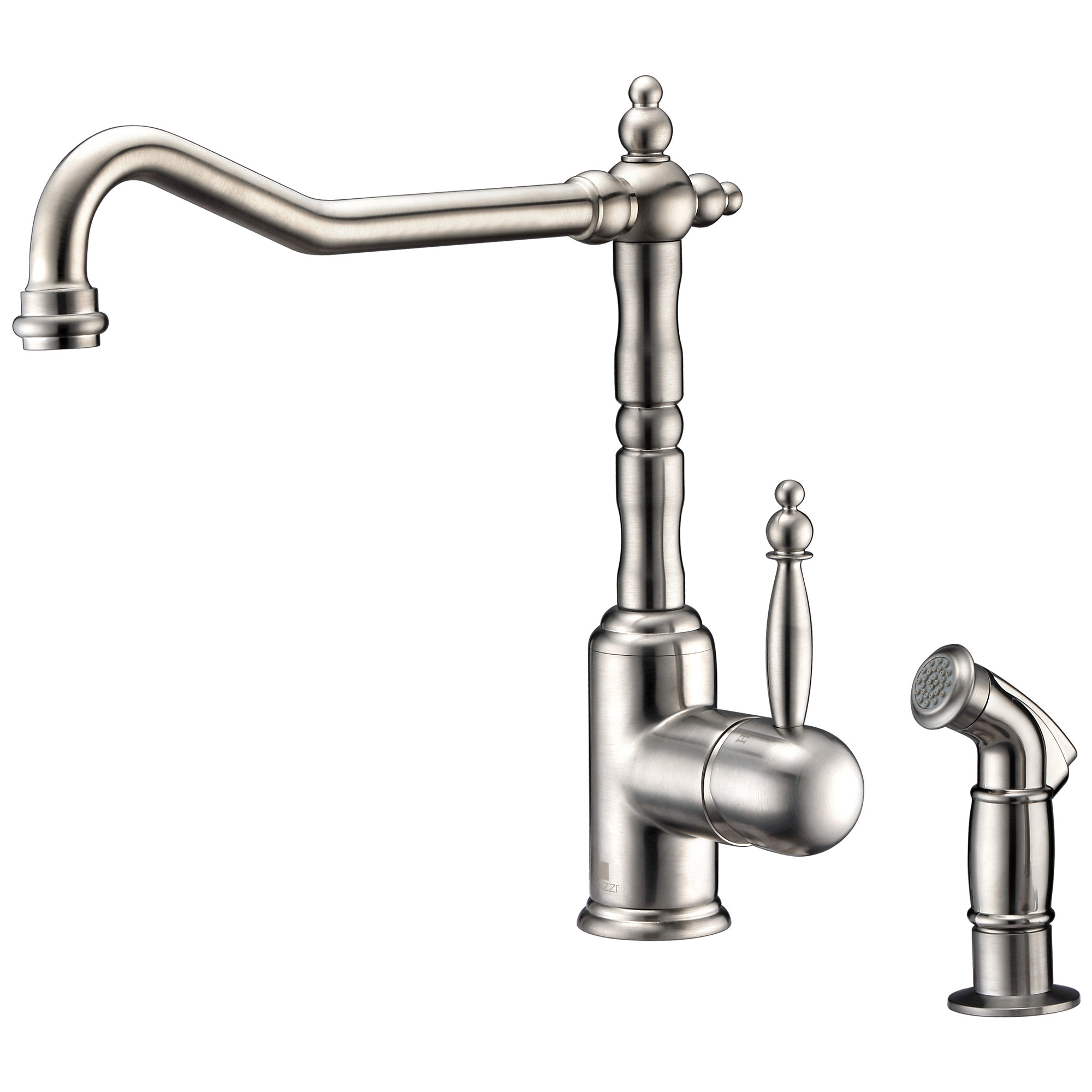 ANZZI KF-AZ108 Locke Kitchen Faucet With Side Spray In Brushed Nickel
